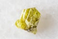 sample of rough chrysoberyl mineral on white Royalty Free Stock Photo