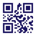 Sample scan Code Vector. Scan With Smart Phone. Monochrome Illustration Royalty Free Stock Photo
