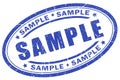Sample stamp Royalty Free Stock Photo