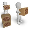 Sample Stamp On Boxes Shows Example Symbol Or Taste Royalty Free Stock Photo