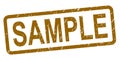 Sample stamp