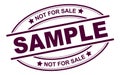 Sample stamp Royalty Free Stock Photo