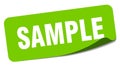 sample sticker. sample label Royalty Free Stock Photo