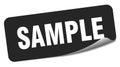 sample sticker. sample label Royalty Free Stock Photo