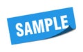 sample sticker. Royalty Free Stock Photo