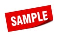 sample sticker. Royalty Free Stock Photo