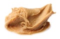 Sample of tasty nut butter isolated on white Royalty Free Stock Photo