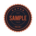 sample vintage label. Vector illustration decorative design
