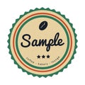 sample vintage labels. Vector illustration decorative design