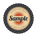 sample vintage labels. Vector illustration decorative design