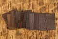 Sample of wood laminated chipboard for furniture design