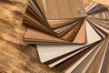 Sample of wood laminated chipboard for furniture design