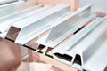 Samples of aluminum alloy profiles