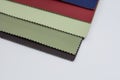 Samples of artificial leather for sewing Royalty Free Stock Photo