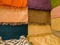 Samples of carpets in different colors Royalty Free Stock Photo