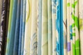 Samples of classic curtains Royalty Free Stock Photo