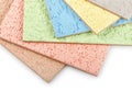 Samples of decorative plasters Royalty Free Stock Photo