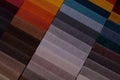 Samples of furniture fabrics.Multicolor fabric texture background