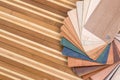 Samples of furniture or laminate Royalty Free Stock Photo