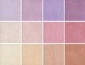 Samples pink color - Decorative plaster, coating - silk Royalty Free Stock Photo