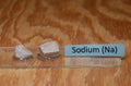 Samples of the periodic element No 11 Sodium Royalty Free Stock Photo