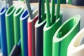 Samples of polymer pipes Royalty Free Stock Photo