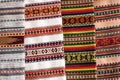 Samples of Ukrainian Hutsul carpets Royalty Free Stock Photo