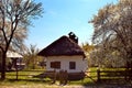 Samples of vintage houses in the Ukrainian village .