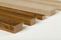 Samples of wooden molding Royalty Free Stock Photo