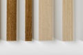 Samples of wooden molding Royalty Free Stock Photo