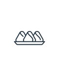 samsa vector icon. samsa editable stroke. samsa linear symbol for use on web and mobile apps, logo, print media. Thin line