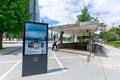 Samseong subway station entrance in the Gangnam district of Seoul city