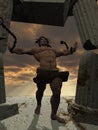 Samson bringing down the temple