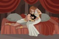 Samson and Delilah biblical tale Royalty Free Stock Photo