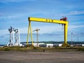 Samson. Famous shipyard crane in Belfast Royalty Free Stock Photo