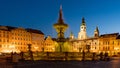 Samson Fountain in Ceske Budejovice Royalty Free Stock Photo