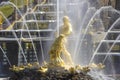 Samson fountain in front of the Grand Cascade of Fountains in Peterhof