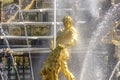 Samson fountain in front of the Grand Cascade of Fountains in Peterhof