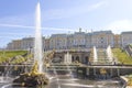 Samson fountain in front of the Grand Cascade of Fountains in Peterhof