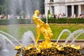 Samson fountain in Lower park of Peterhof, Saint Petersburg, Russia