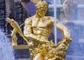 Samson fountain in Peterhof Royalty Free Stock Photo