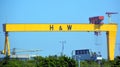 Samson and Goliath are the twin shipbuilding gantry cranes