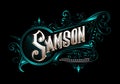 SAMSON lettering custom template design