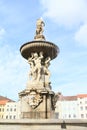 SamsonÃÂ´s fountain on Square Premysla Otakara II Royalty Free Stock Photo