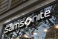 Samsonite logo on Samsonite store