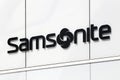 Samsonite logo on a wall