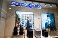 Samsonite store in Galeria Shopping Mall in Saint Petersburg, Russia.