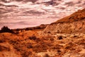 Badlands landscape Royalty Free Stock Photo