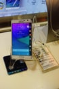 Samsung Galaxy Note Edge Smartphone On Display