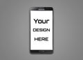 High Quality Mobile mockup Samsung Galaxy Note 3 Mockup Royalty Free Stock Photo